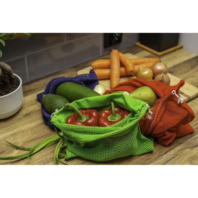 Сумка для фруктов и овощей из хлопка, большого размера | kelly