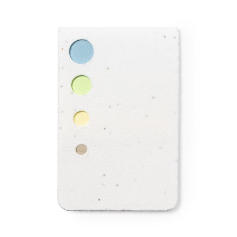 Офис. Держатель для записок, клейкие записки, бумага из семян