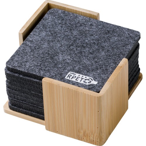 Набор фетровых подставок RPET, 10 шт Набор фетровых подставок RPET, 10 шт