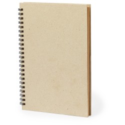 Блокнот формата А5 изготовлен из бумаги из травы