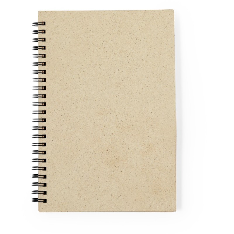 Блокнот формата А5 изготовлен из бумаги из травы
