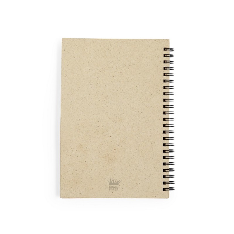 Блокнот формата А5 изготовлен из бумаги из травы