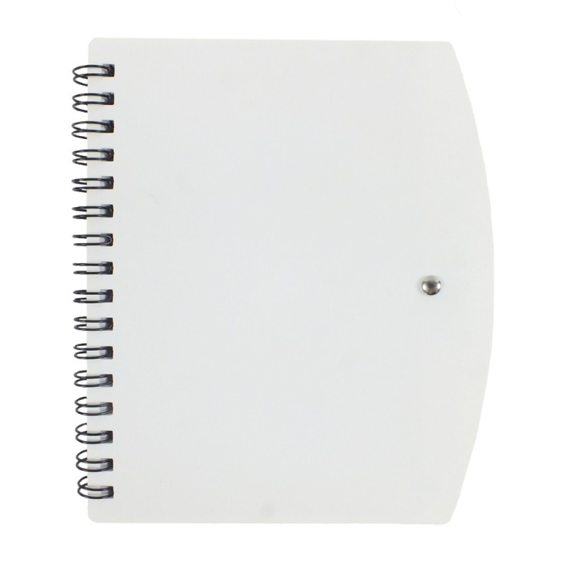 Блокнот примерно формата а6 с шариковой ручкой