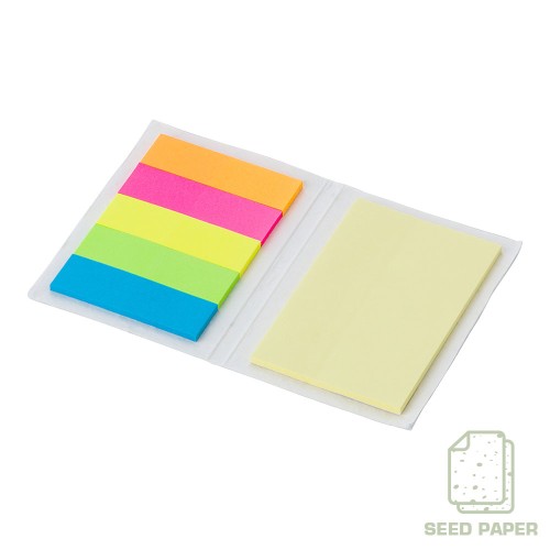 Набор для заметок со стикерами и обложкой с семенами