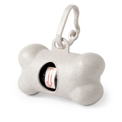 Диспенсер для мешков из бамбука для сбора экскрементов собак