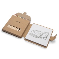 Набор для раскрашивания Fun & School. Цветные карандаши | Alondra