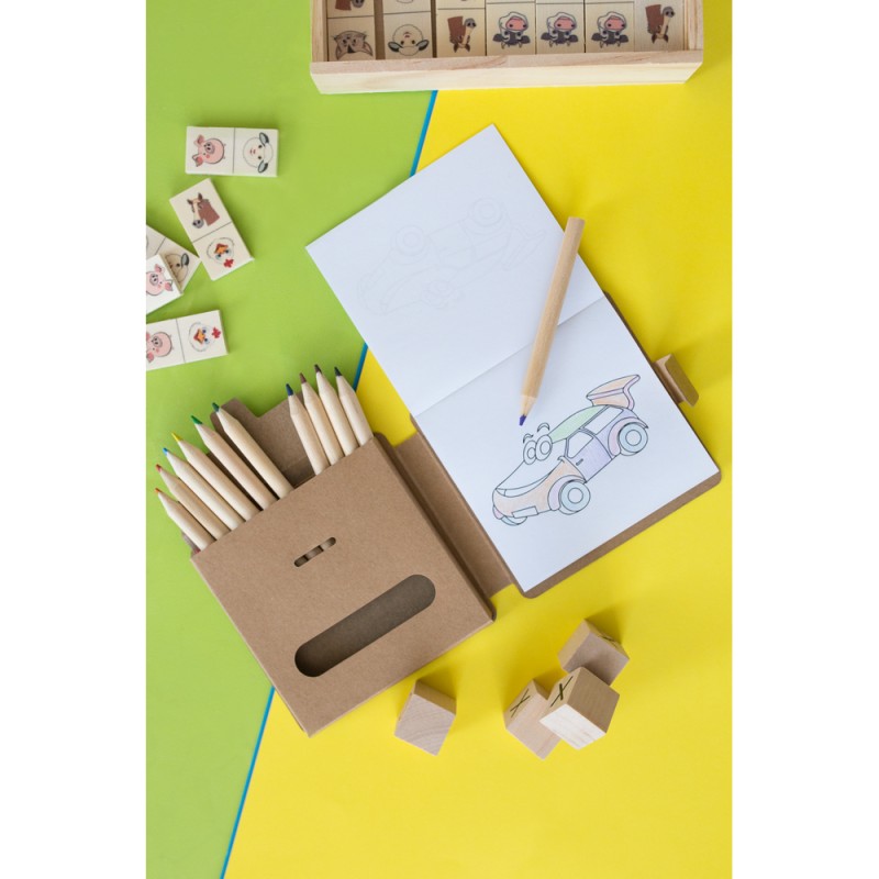 Набор для раскрашивания Fun & School. Цветные карандаши | Alondra