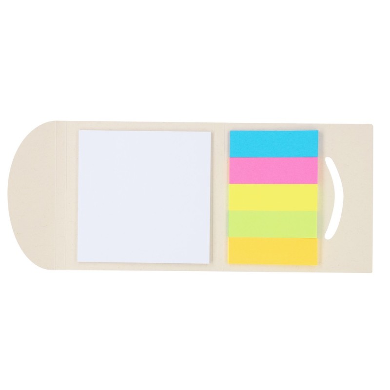 Офис. Держатель записок, клейкие записки, изготовленные из переработанных молочных коробок
