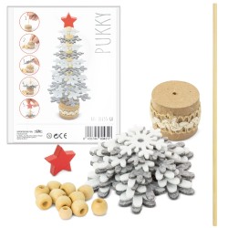 Елочка из переработанного пластика rpet и древесины