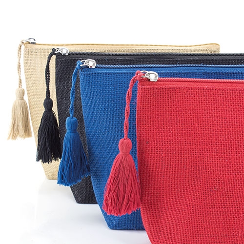 Джутовая сумка для туалетных принадлежностей