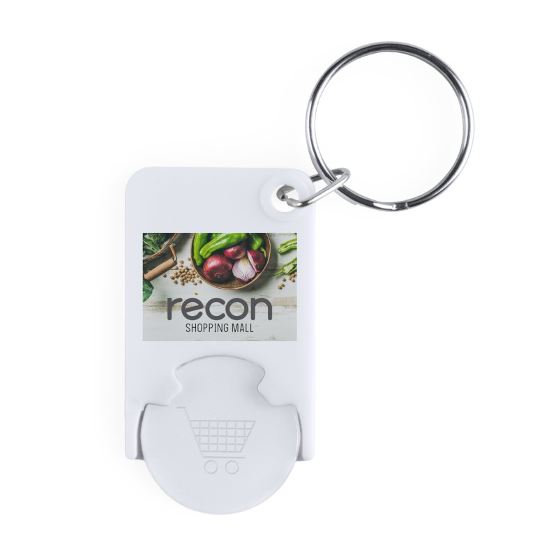 Брелок с монетой для тележки zabax