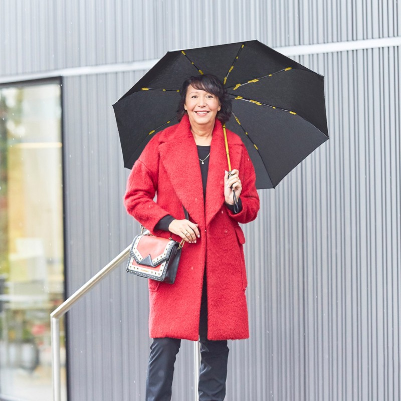 Мини-зонт большого размера fare® aoc colorline