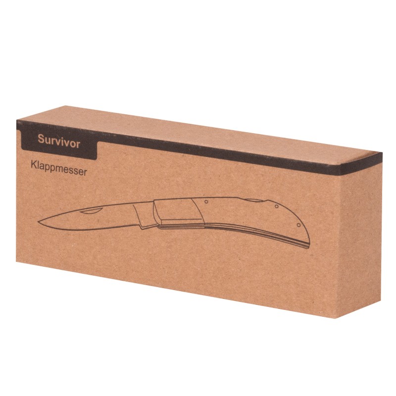 Нож складной Noble SURVIVOR, коричневый, серебристый