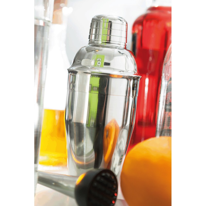 Шейкер для коктейлей HAPPY HOUR, серебристый