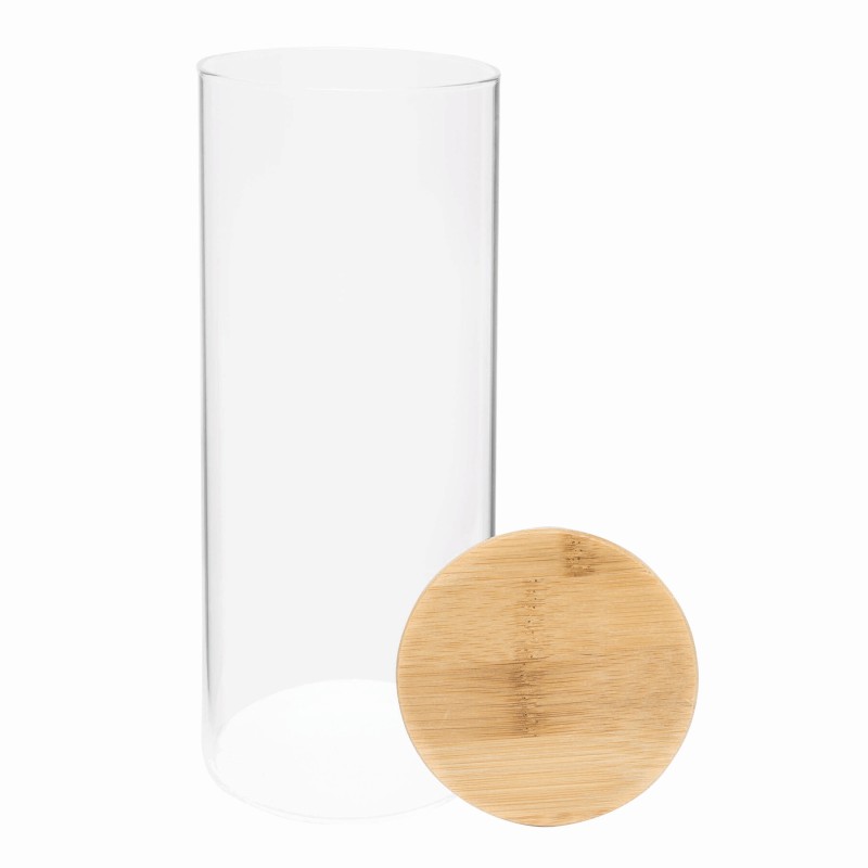 Стеклянная банка для хранения ECO STORAGE, ок. 850 мл, коричневый, прозрачный