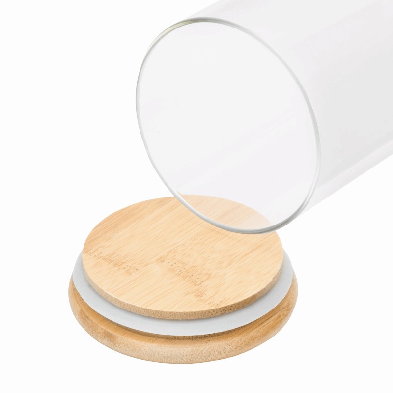 Стеклянная банка для хранения ECO STORAGE, ок. 850 мл, коричневый, прозрачный