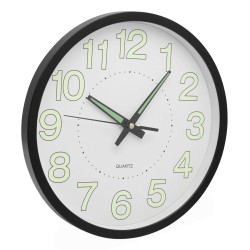 Настенные часы СОЛНЦЕ, черный, белый