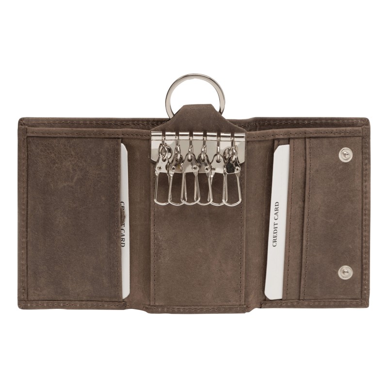 Ключница из натуральной кожи WILD STYLE, коричневый