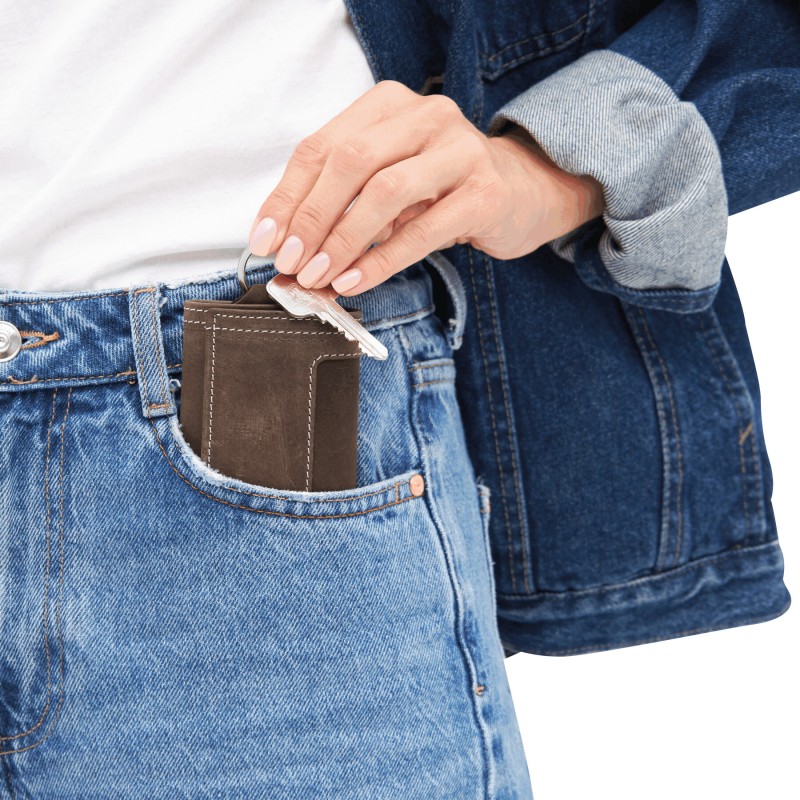 Ключница из натуральной кожи WILD STYLE, коричневый