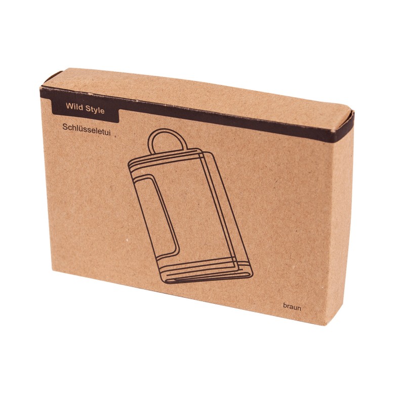 Ключница из натуральной кожи WILD STYLE, коричневый