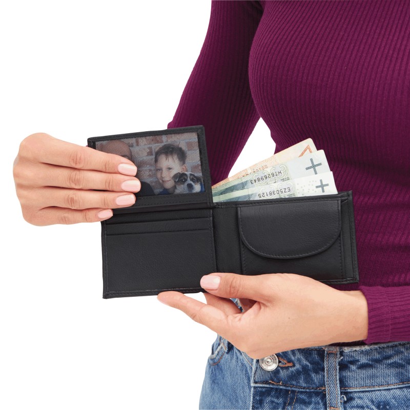 Кошелек HOLIDAY из натуральной кожи, черный