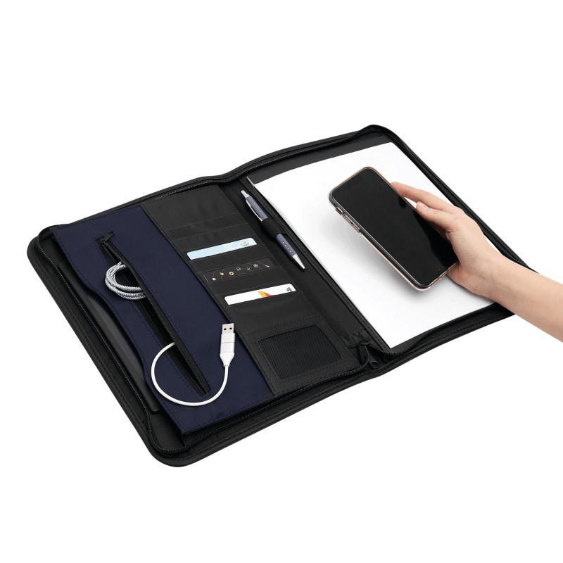 Папка A4 для конференций AVANTI, черный, синий