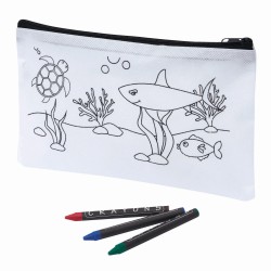 Пенал COLORFUL SCHOOL, белый