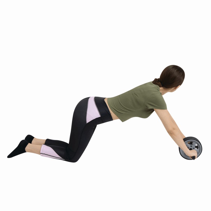 Тренажер для пресса SPORT WHEEL, черный, серый