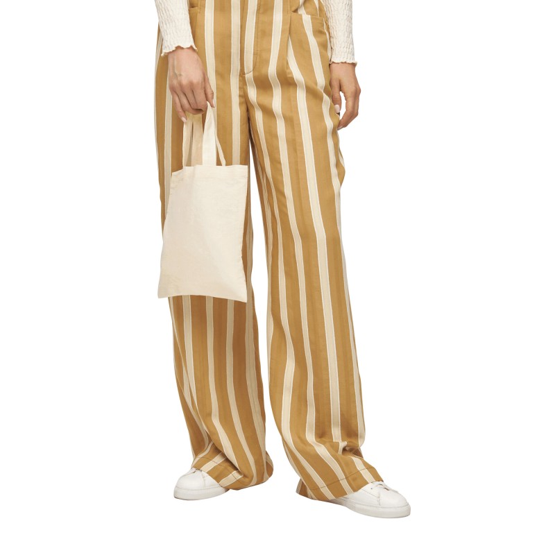 Маленькая хлопковая сумка LITTLE, бежевая