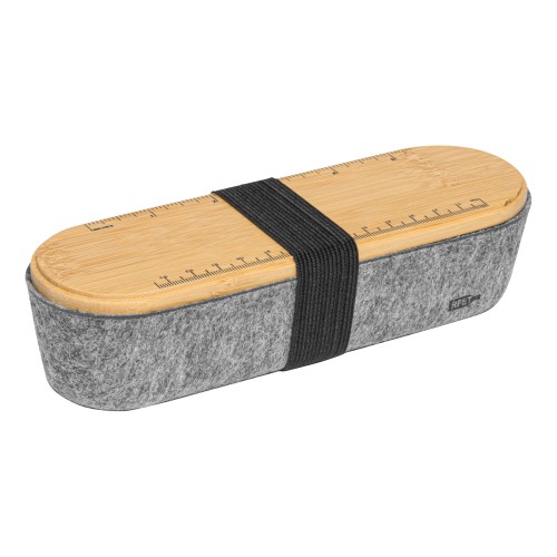 Пенал PEN STORE, коричневый, серый