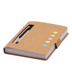 Мини-блокнот MEMO, коричневый