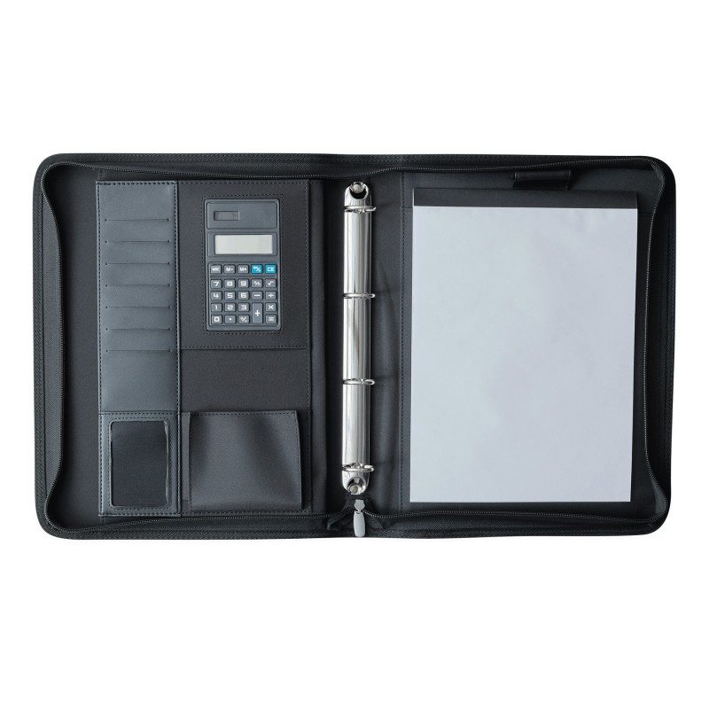 Папка А4 NOBLESSE на молнии, черный