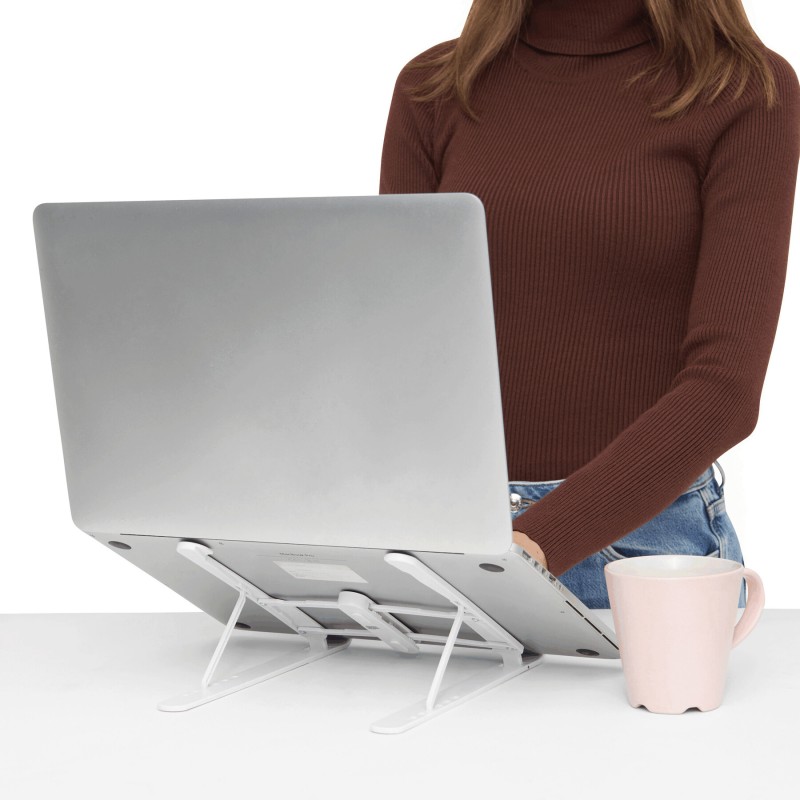 Наклонная подставка для ноутбука / планшета, серый, белый