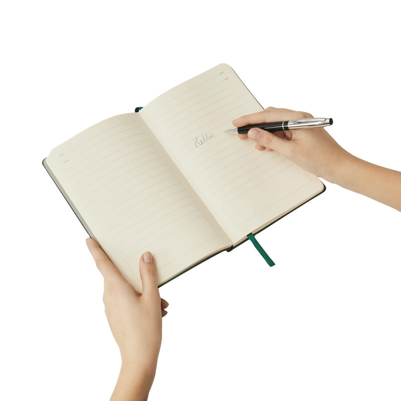 Металлическая шариковая ручка SILVER LINE, черная