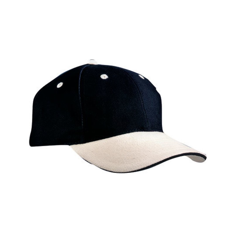 Кепка с шестью панелями и вставкой