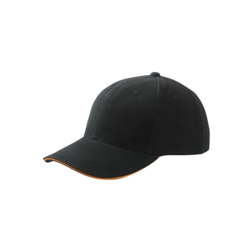 Кепка с шестью панелями и вставкой
