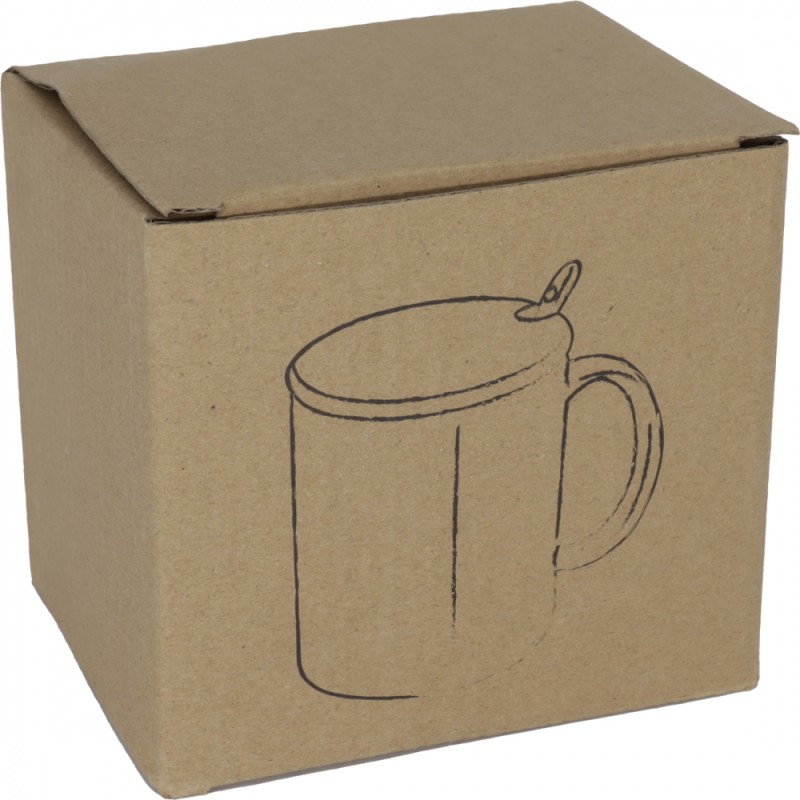 Керамическая кружка с ложечкой 300 мл