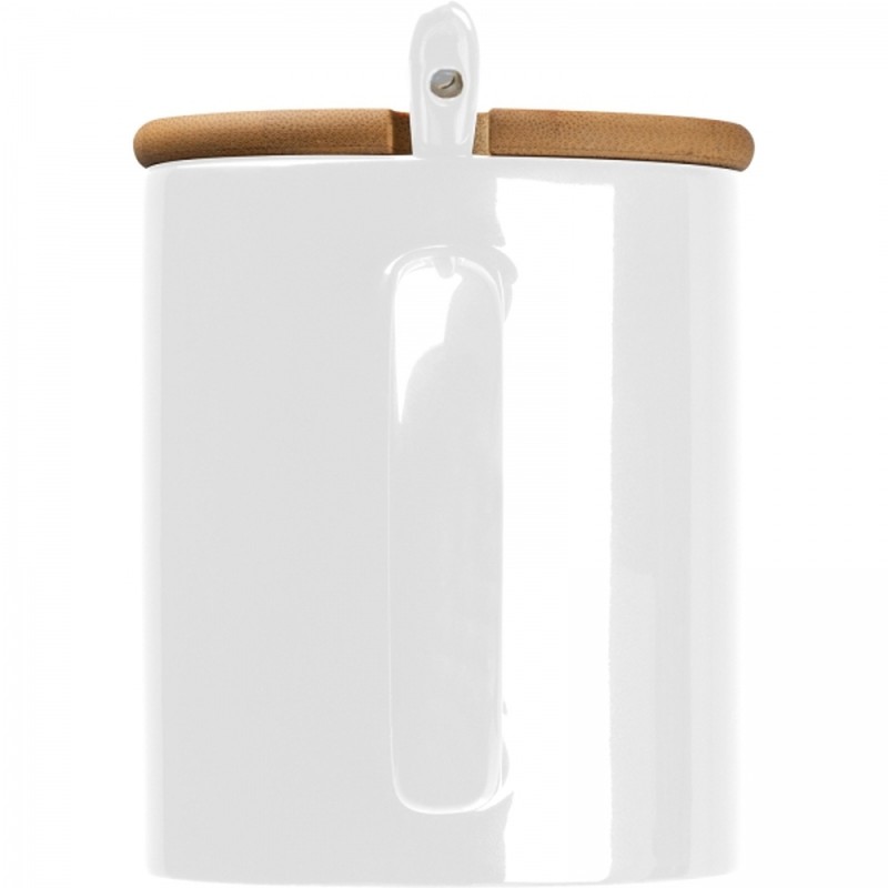 Керамическая кружка с ложечкой 300 мл