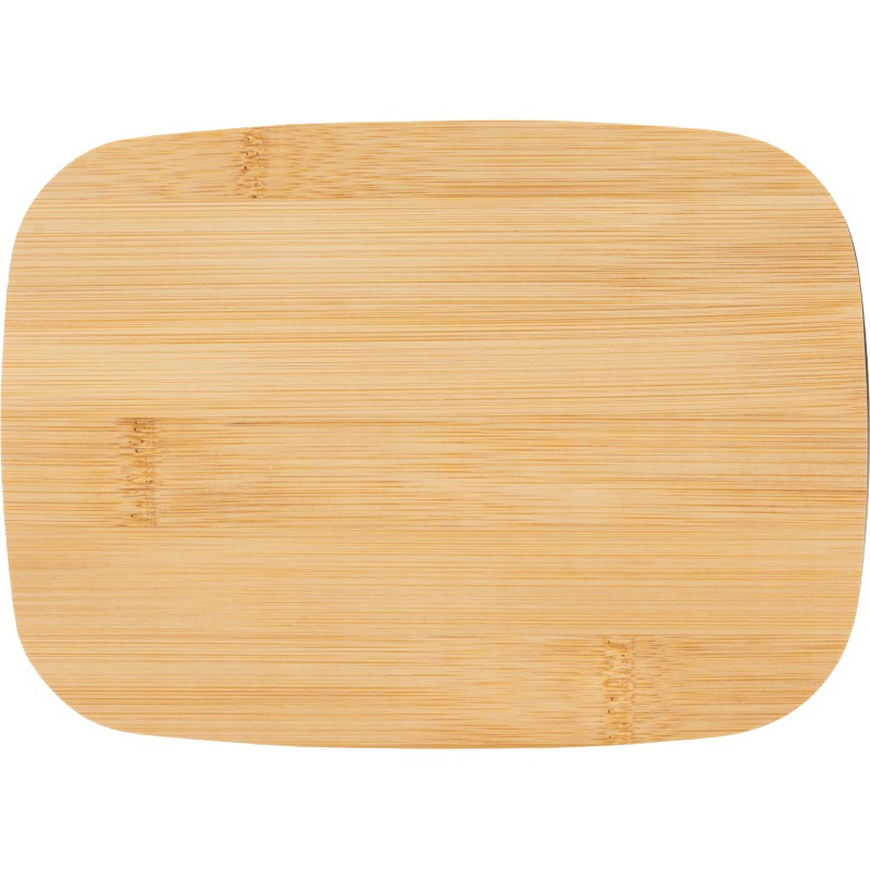 Ланч-бокс с приборами и бамбуковой крышкой