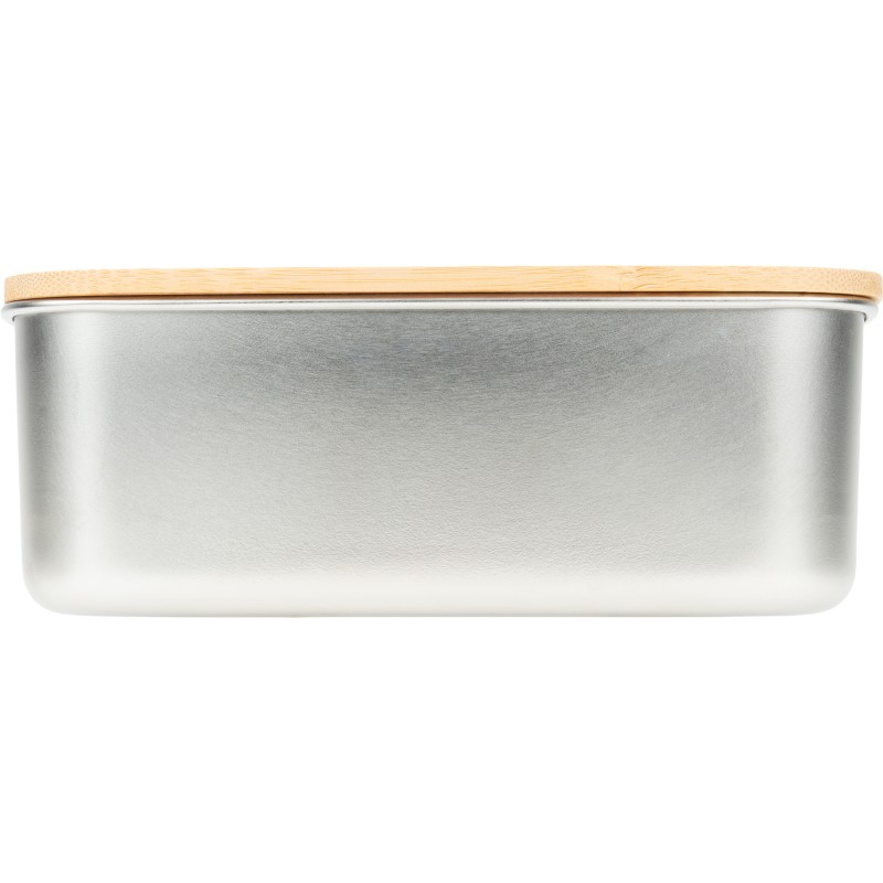 Ланч-бокс с приборами и бамбуковой крышкой