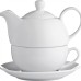 Фарфоровый набор для чая, чайник и чашка