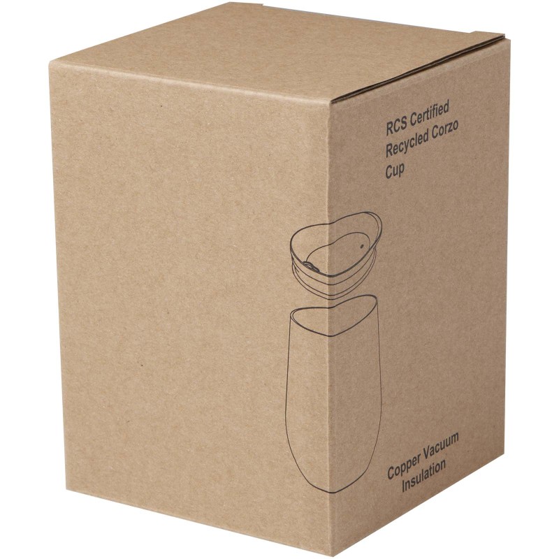 Термокружка Corzo 350 мл с медной вакуумной изоляцией, сертифицированная RCS