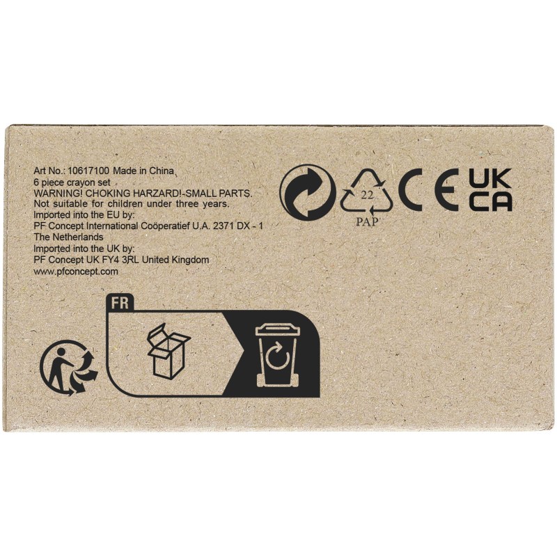 Набор восковых карандашей Ayo, 6 штук