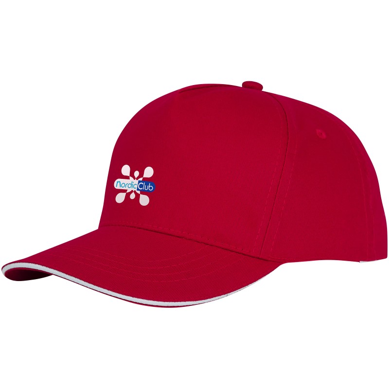 Кепка ceto с 5 панелями типа сэндвич