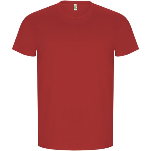 Золотая мужская футболка с коротким рукавом