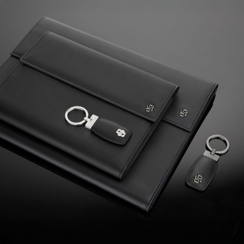 Папка А4 двойная B черная и серая