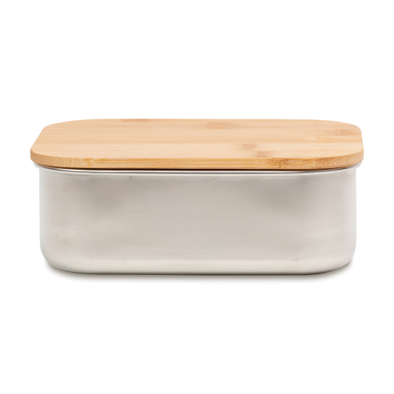 Ланч-бокс из стали 800 мл, серебристый