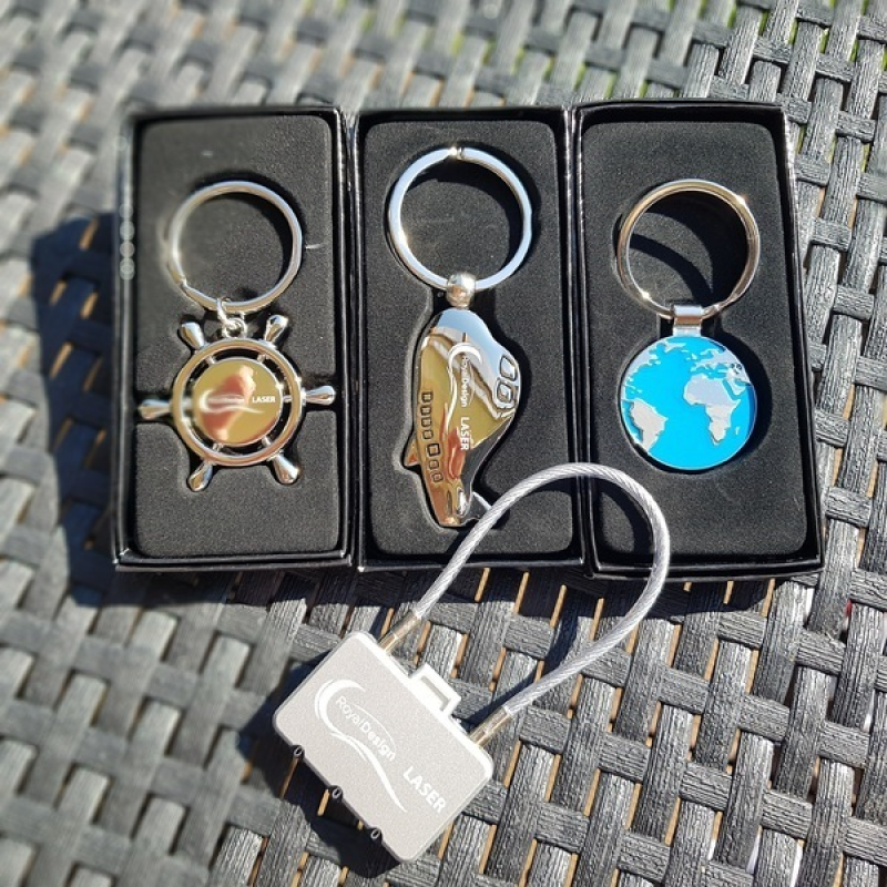 Металлический брелок Steering Wheel, серебряный