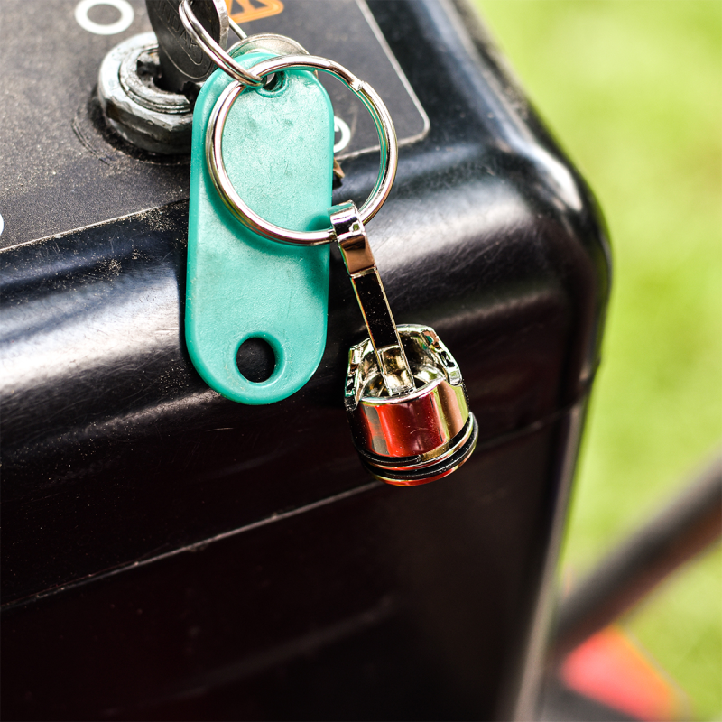 Металлический брелок Piston, серебряный