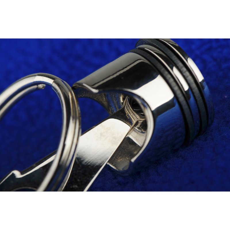 Металлический брелок Piston, серебряный